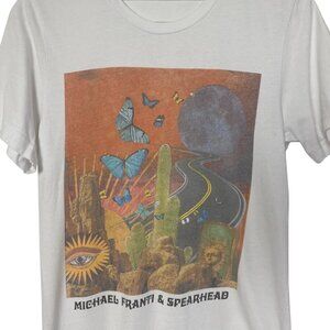 Michael Franti & Spearhead Band Graphic T Shirt Adult Small White Paper Thin